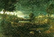 Nicolas Poussin landscape with pyramus and thisbe painting